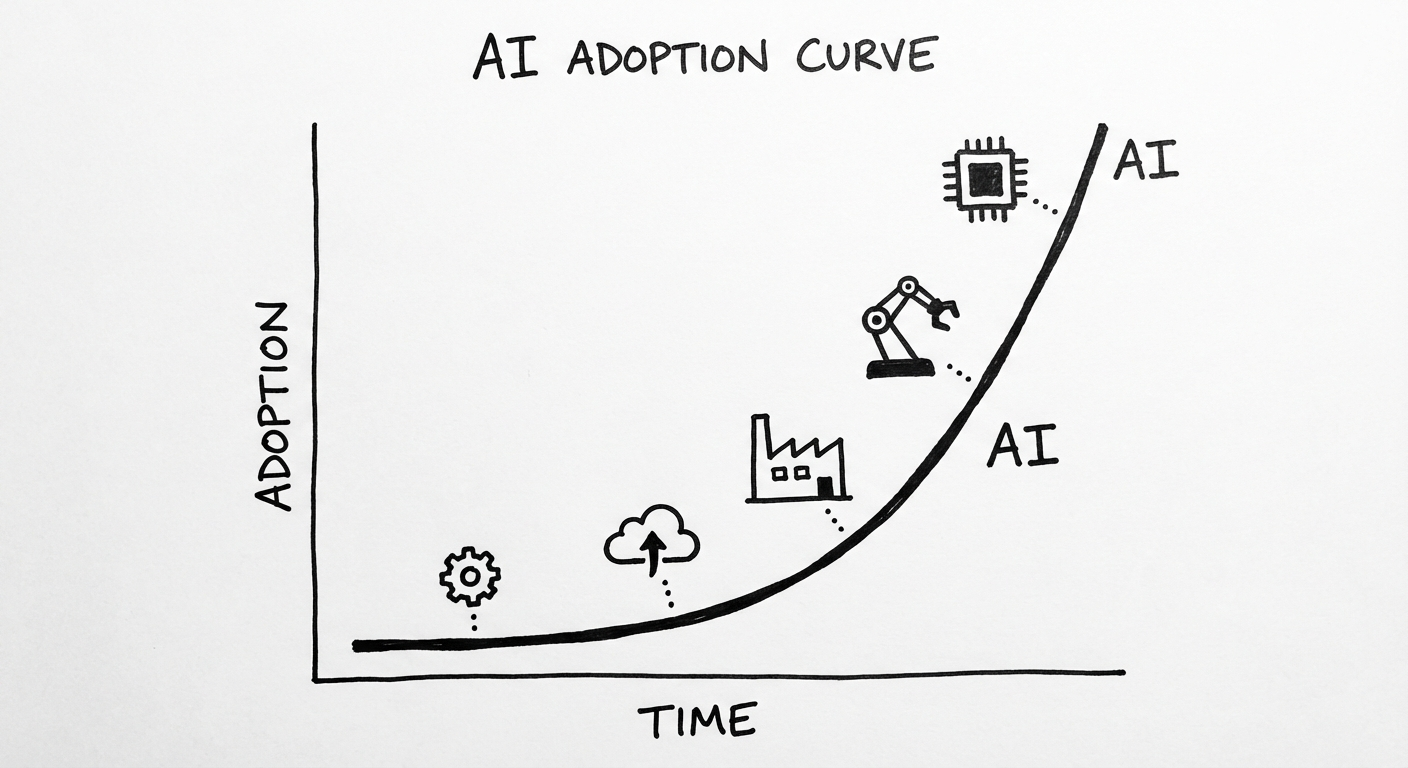 AI adoption curve in professional services