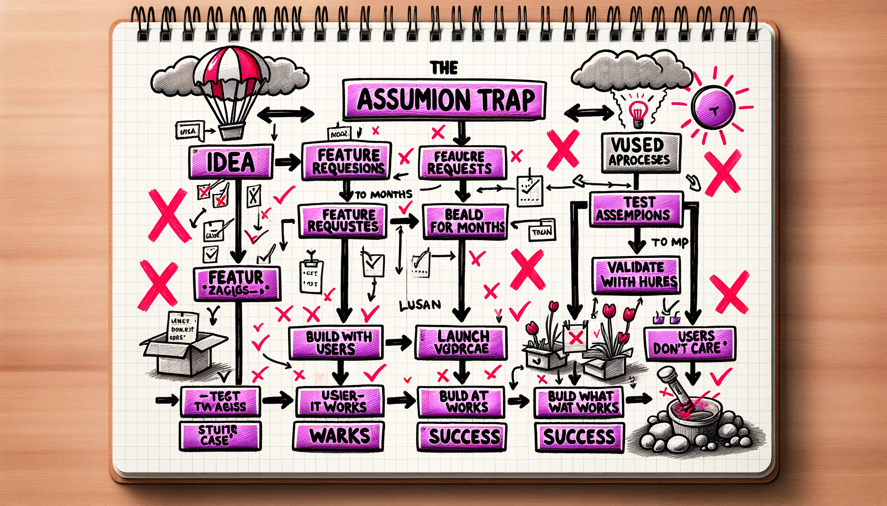 Failed Process vs Validation-First approach