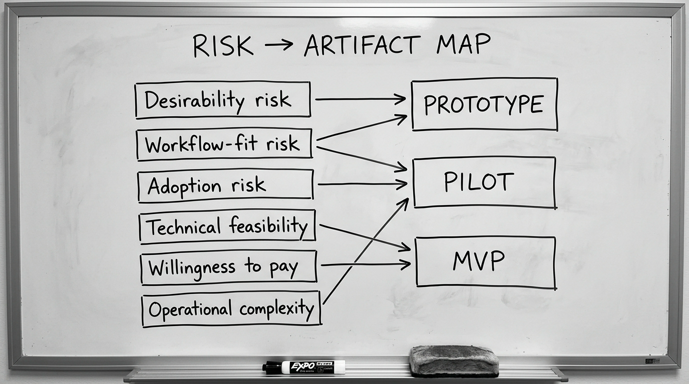 Risk-based decision framework: which artifact should you build first?