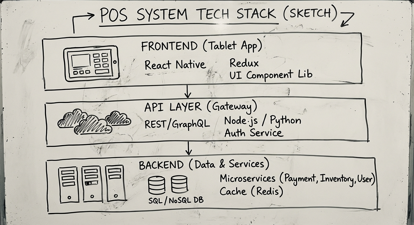 Recommended tech stack for custom POS development