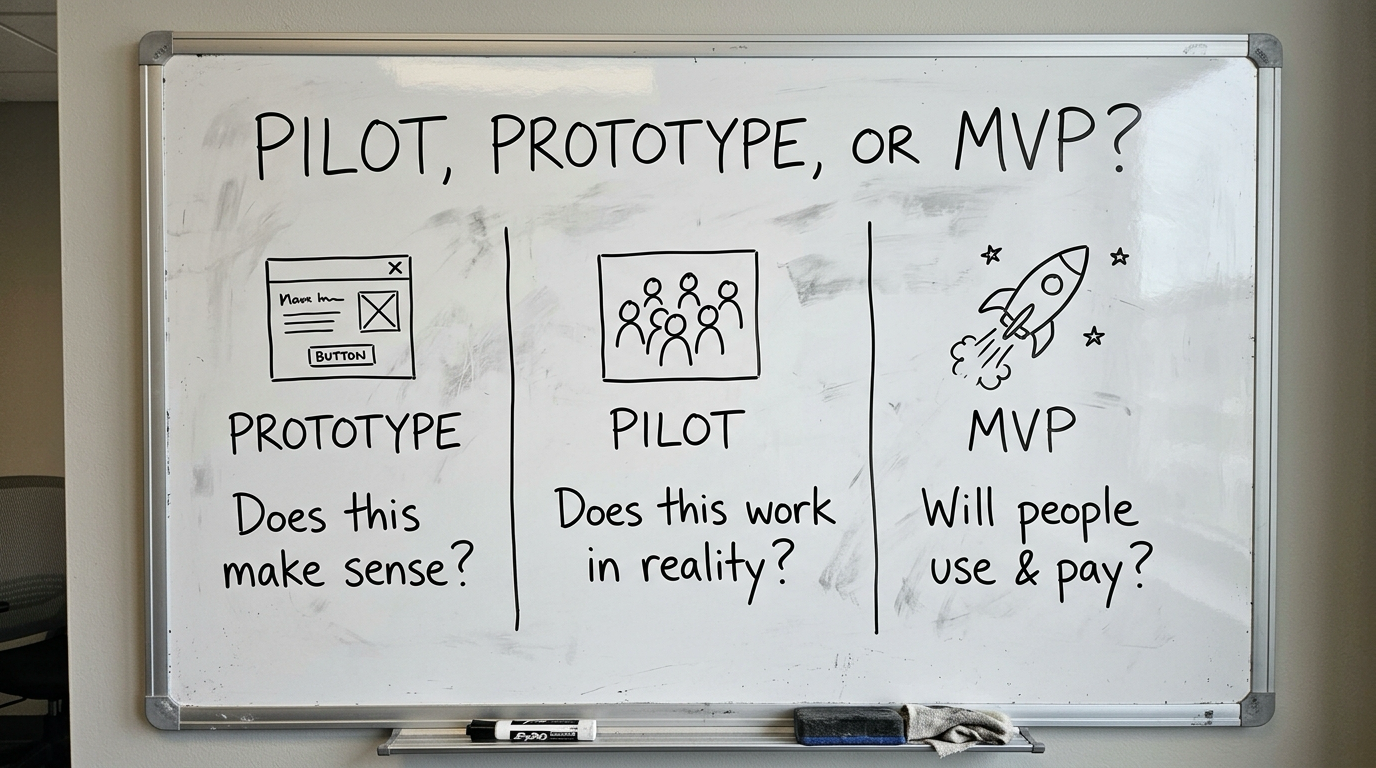 Pilot, Prototype, atau MVP? Apa yang Harus Founder Bangun Duluan